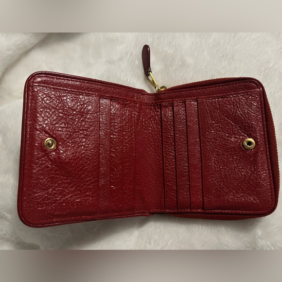 Authentic Red Balenciaga wallet - Picture 2 of 5